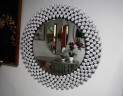 Зеркало круглое декоративное со стразами