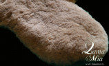 Прикроватный коврик из натурального меха альпаки (ламы) коричневый 1,10 х 0,70 м