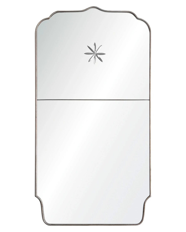 Зеркало фигурное Тартюф в серебристой раме