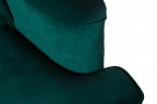 Кресло зелёное бархатное с подушкой