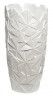 Кашпо жемчужно-белое с треугольным декором