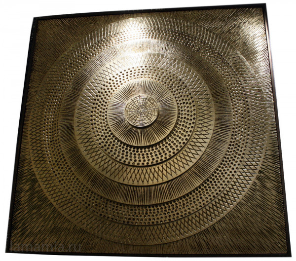 Панно 7 жизней патинированное золото