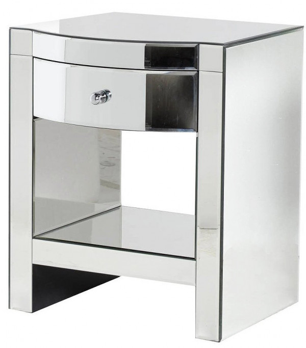 Тумба зеркальная с выдвижным ящиком