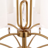 Подвесной светильник Freya FR1007PL-12BS латунь серии Riverside, абажур белый