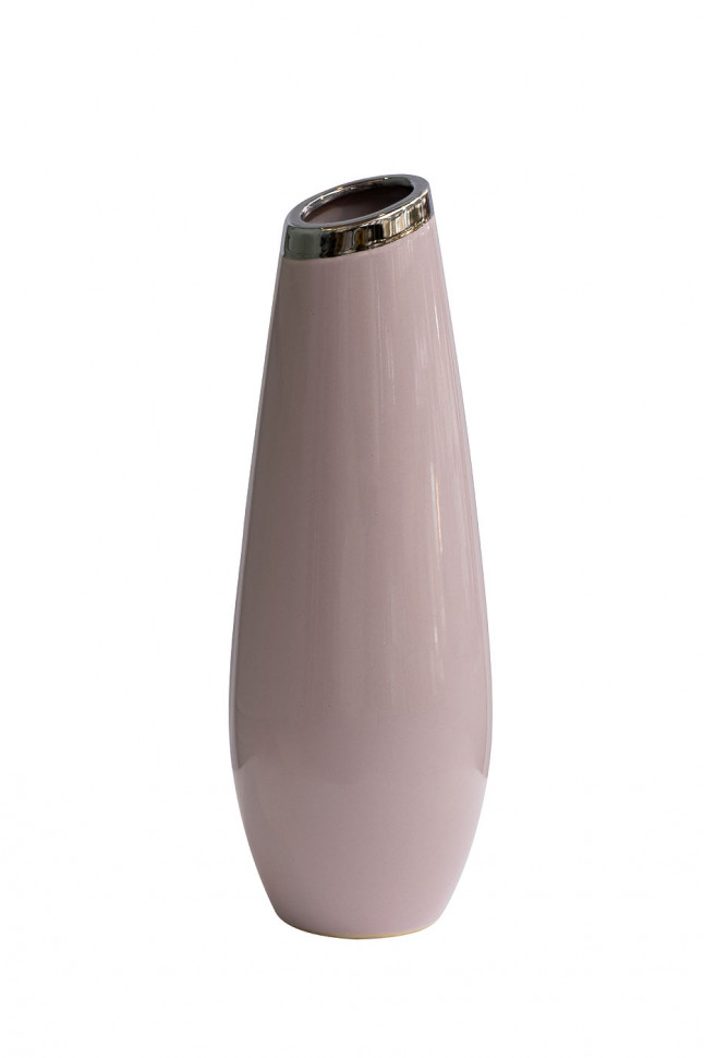 Ваза керамическая розовая 36 см