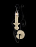 Настенный светильник (бра) Maytoni H631-WL-01-B Classic Karina, черный