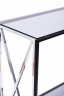 Консольный стол 1033-CB_S черный муар, серебряный, дымчатое стекло