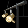 Подвесной светильник Maytoni MOD128PL-06GB Modern Rami, черный с золотом