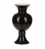 Керамическая чёрная ваза в форме кубка