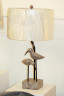 Лампа настольная с фигурами птиц