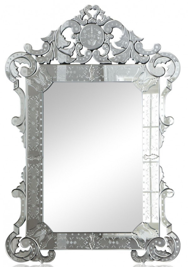 Зеркало венецианское Марджери с зеркальной окантовкой