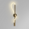 Настенный светильник (бра) Maytoni MOD166WL-L12G3K золото серии Tau, абажур белый