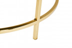 Стол журнальный золотой с мраморной столешницей, 79MAL-7067