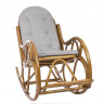 Кресло-качалка из ротанга Classic цвета мёд с мягкой подушкой