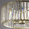 Подвесной светильник Freya FR1005PL-05SC матовое серебро шампань серии Esme, абажур прозрачный
