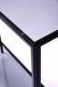 Консольный стол 1084-CB черный муар, дымчатое стекло
