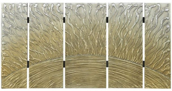 Панно Восход солнца настенное золотистое