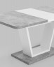 Стол Vector 120-160*80 бетон белый