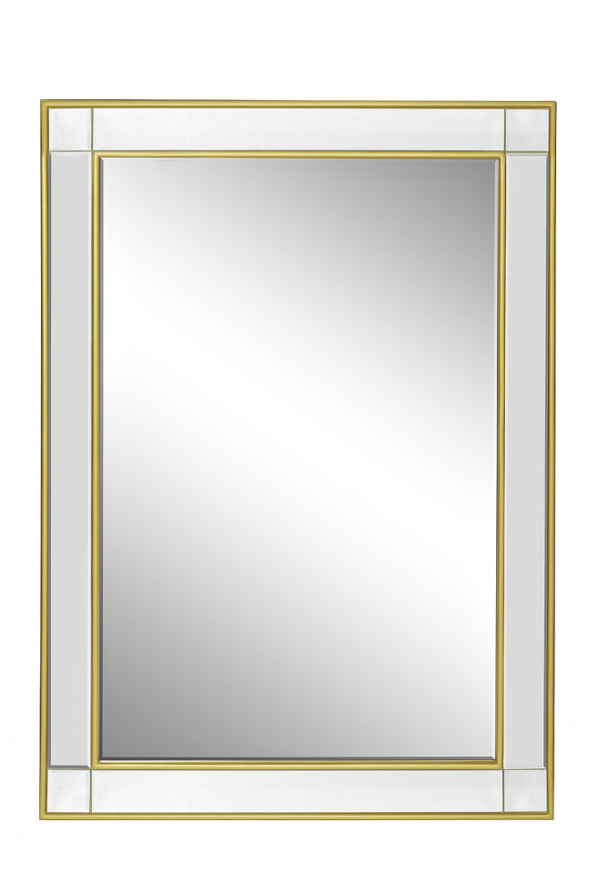Зеркало прямоугольное, рама зеркальная с золотом