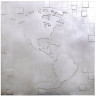 Панно рельефное "Карта мира 2"