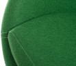 Кресло дизайнерское Зелёное из кашемира