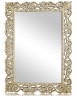 Зеркало прямоугольное в дворцовой раме (слоновая кость)