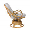 Кресло-качалка вращающееся SWIVEL ROCKER с подушкой, цвет мёд