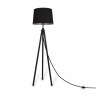 Напольный светильник (торшер) Maytoni Z177FL-01B чёрный серии Calvin, абажур черный
