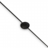 Напольный светильник (торшер) Maytoni Z177FL-01B чёрный серии Calvin, абажур черный
