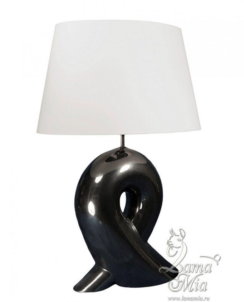 Керамическая лампа Чёрная Асана, арт. 556/55081, Португалия