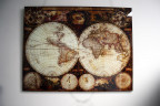 Панно стеклянное Карта Мира