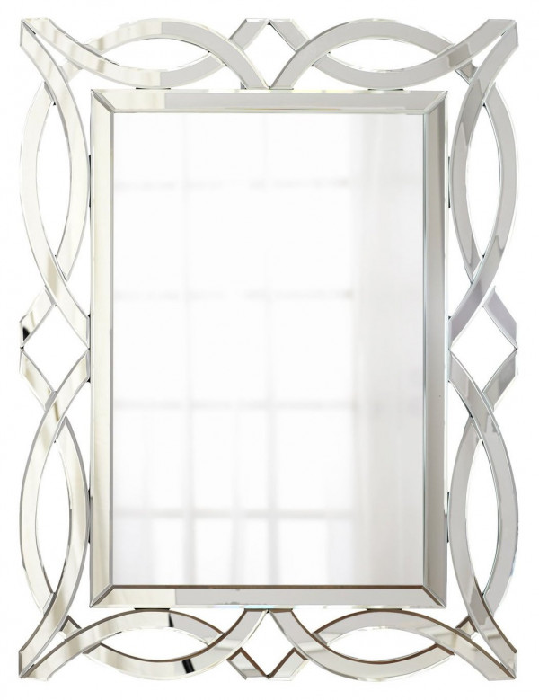 Зеркало прямоугольное в фигурной раме