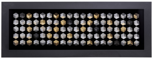 Настенное панно "100 кубов" в чёрной раме