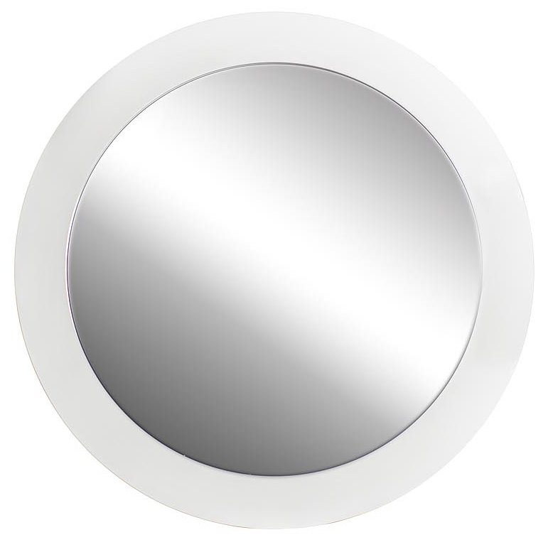Зеркало белое круглое