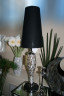 Настольная лампа "Перламутр" с чёрным абажуром