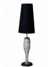 Настольная лампа "Перламутр" с чёрным абажуром