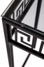 Консоль 1063-CB черный муар, дымчатое стекло
