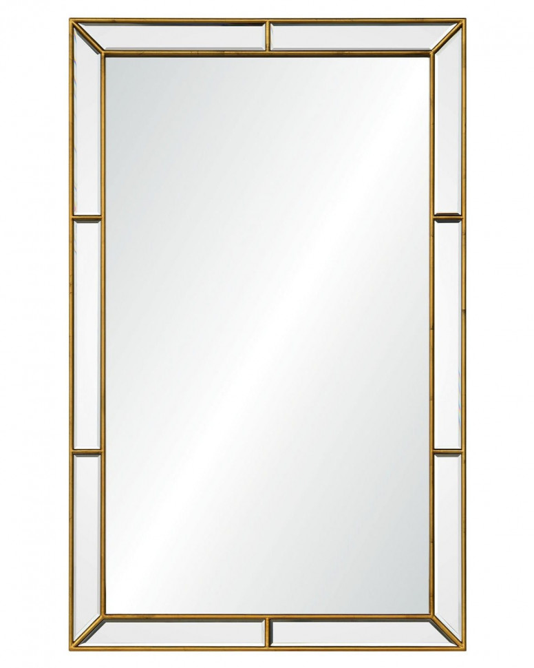 Зеркало прямоугольное в золотой раме