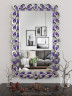 Зеркало декоративное с фиолетовыми кристаллами LACRIMA