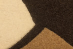 Круглый коричневый ковёр из шерсти Джерси 1,8м