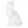 Скульптура Кошка белая