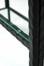 Консоль 1013-CB loft черный муар, прозрачное стекло