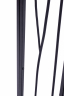 Консольный стол 1124-CB черный муар, прозрачное стекло