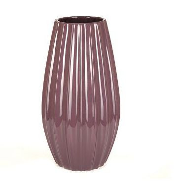 Сиреневая ваза керамическая