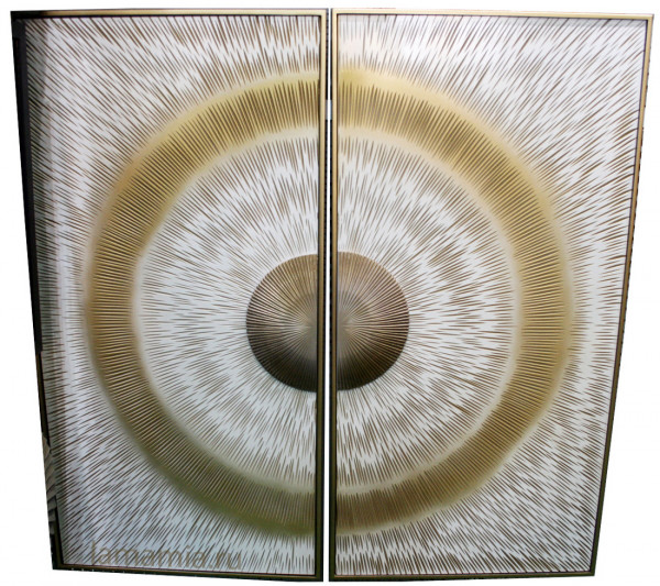 Панно квадратное Превращение золото