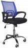 Офисное кресло для персонала с синей спинкой