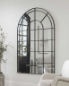 Арочное зеркало "Бишоп" с чёрной рамой