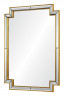 Зеркало настенное в золотой раме с прямыми углами