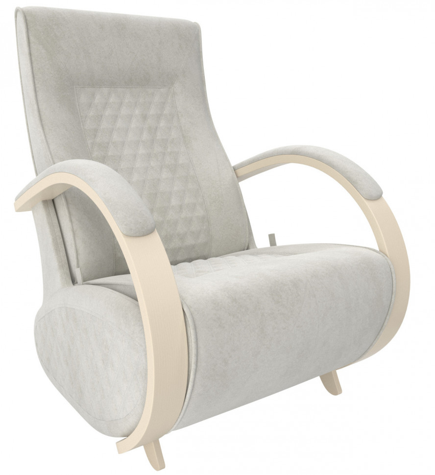 Кресло-глайдер Модель Balance 3 с накладками дуб шампань обивка verona светло-серая