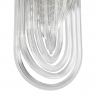 Подвесной светильник Freya FR5182PL-03CH хром серии Onda, абажур прозрачный